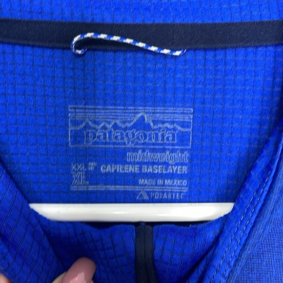 Patagonia Men's Blue Capilene 2 Lightweight 1/2 ZIP Baselayer Pullover Sz XL - Picture 4 of 9